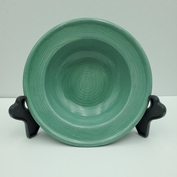 Pfaltzgraff Stonewash Green Rimmed Soup Cereal Bowls Green Swirl Bowls - Picture 3 of 7